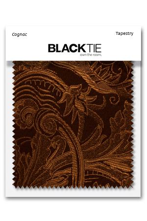 Cardi Cognac Tapestry Fabric Swatch