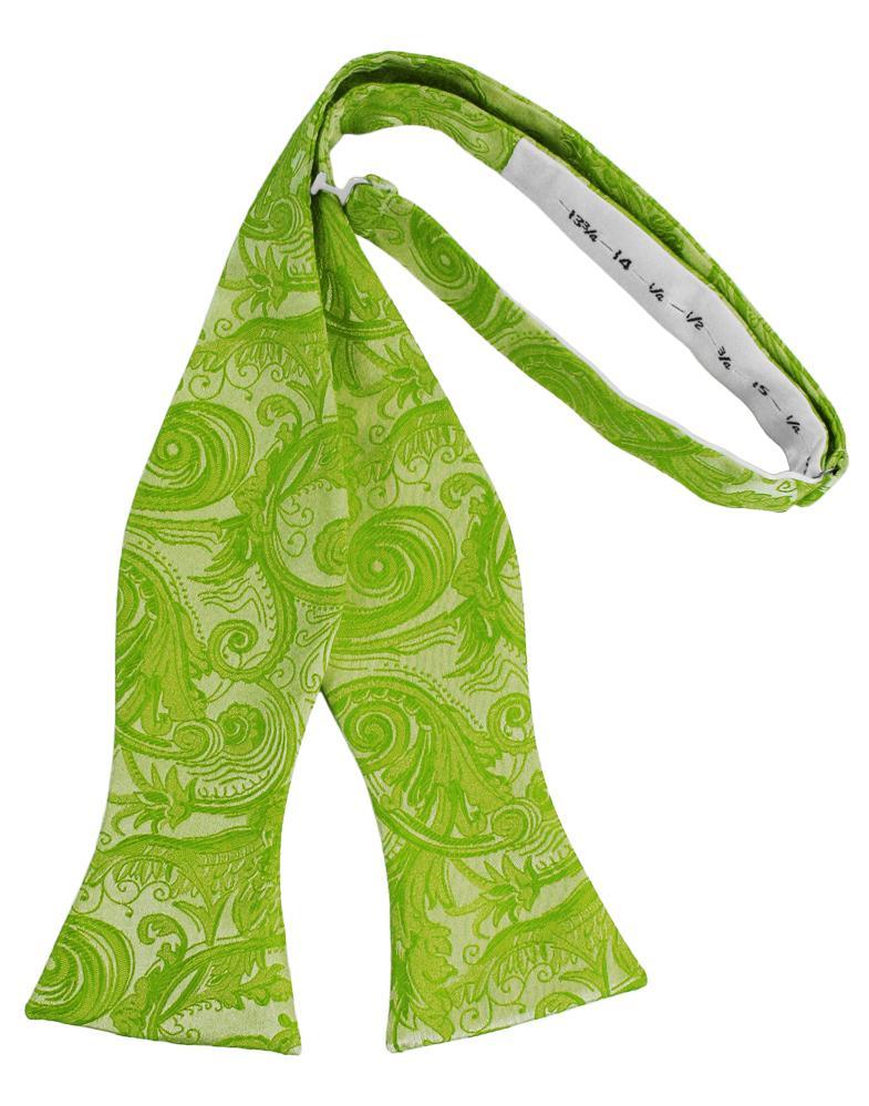 Clover Tapestry Bow Tie - self-tie style, front view