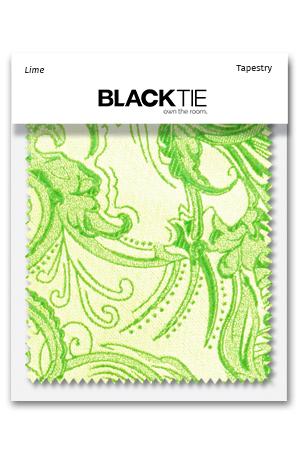 Cardi Lime Tapestry Fabric Swatch