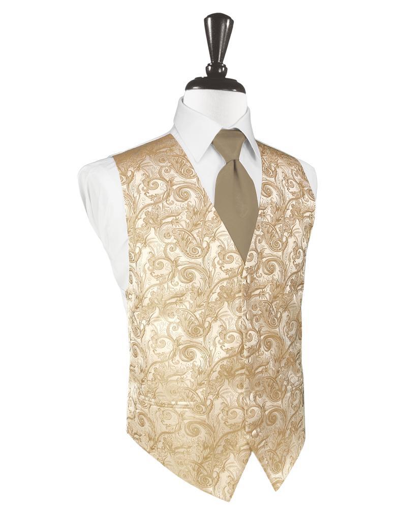 Cardi Latte Tapestry Tuxedo Vest