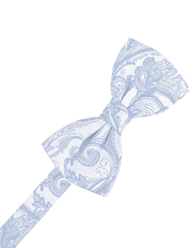 Cardi Pre-Tied Light Blue Tapestry Bow Tie