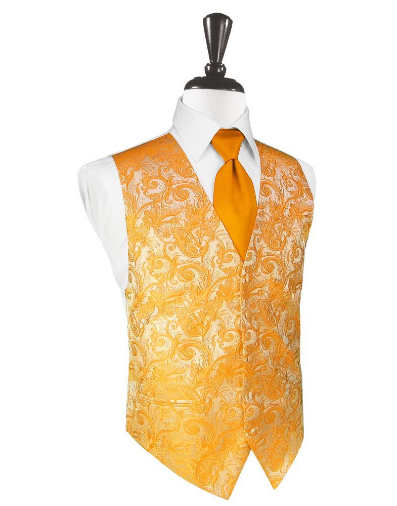 Cardi Mandarin Tapestry Tuxedo Vest