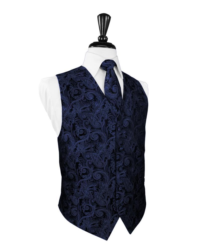 Cardi Marine Tapestry Tuxedo Vest