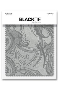 Cardi Platinum Tapestry Fabric Swatch