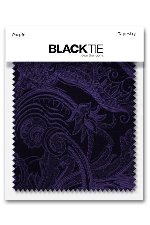 Cardi Purple Tapestry Fabric Swatch