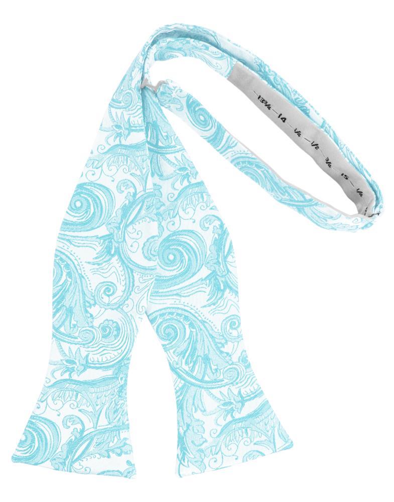 Pool Tapestry Bow Tie - self-tie style, front view