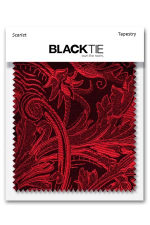 Cardi Scarlet Tapestry Fabric Swatch
