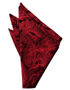 Cardi Scarlet Tapestry Pocket Square