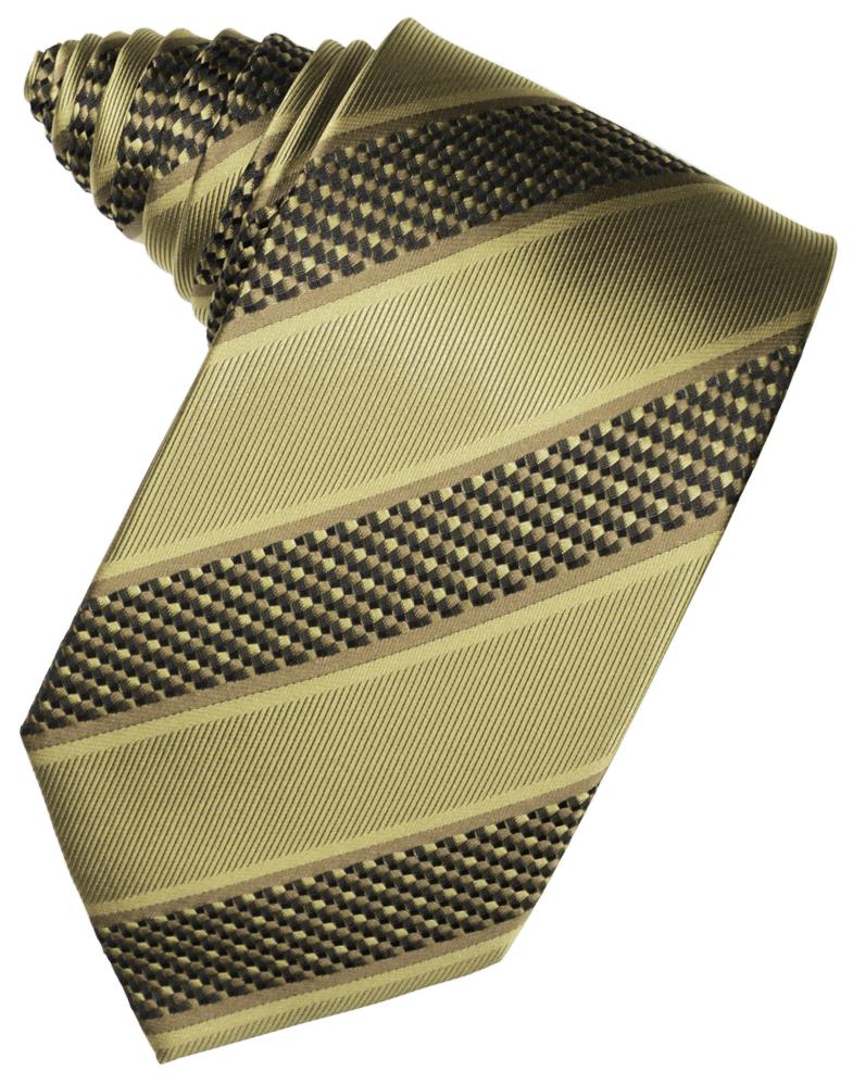 Cardi Champagne Venetian Stripe Necktie