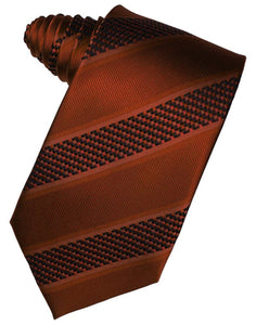 Cardi Cinnamon Venetian Stripe Necktie