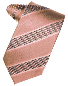 Cardi Coral Venetian Stripe Necktie
