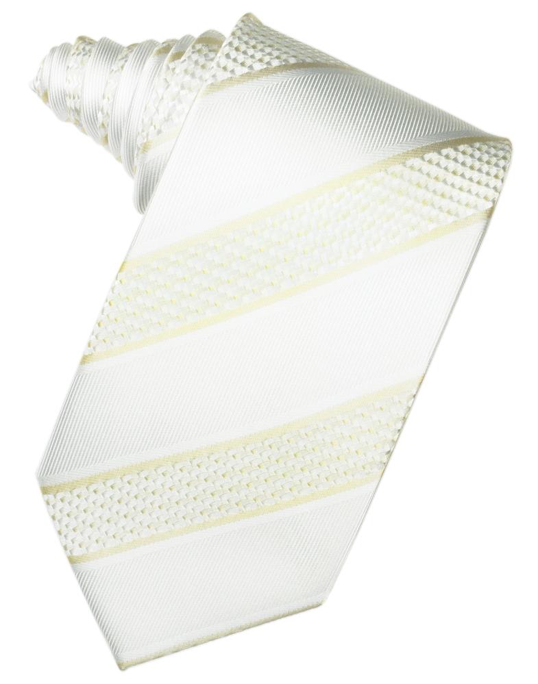 Cardi Ivory Venetian Stripe Necktie
