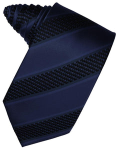 Cardi Navy Venetian Stripe Necktie