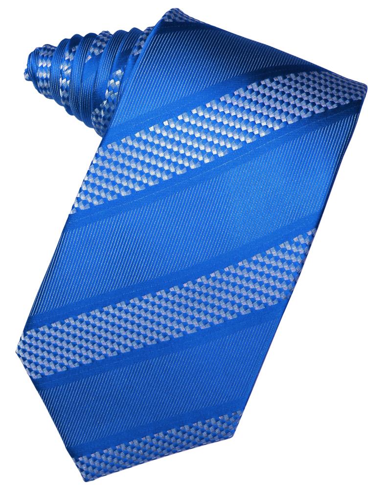 Cardi Sapphire Venetian Stripe Necktie
