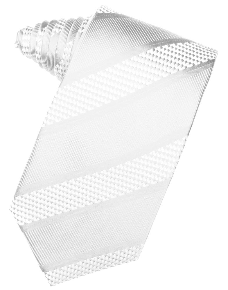 Cardi White Venetian Stripe Necktie