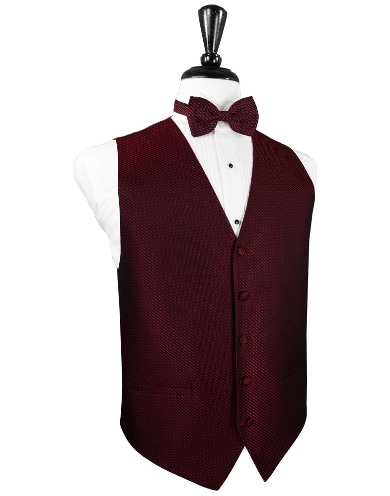 Cardi Wine Venetian Tuxedo Vest