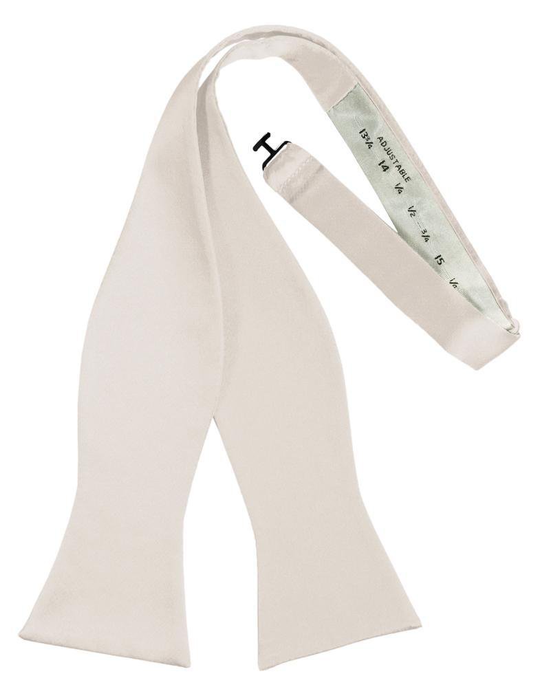 Angel Luxury Satin Bow Tie - self-tie style, front view