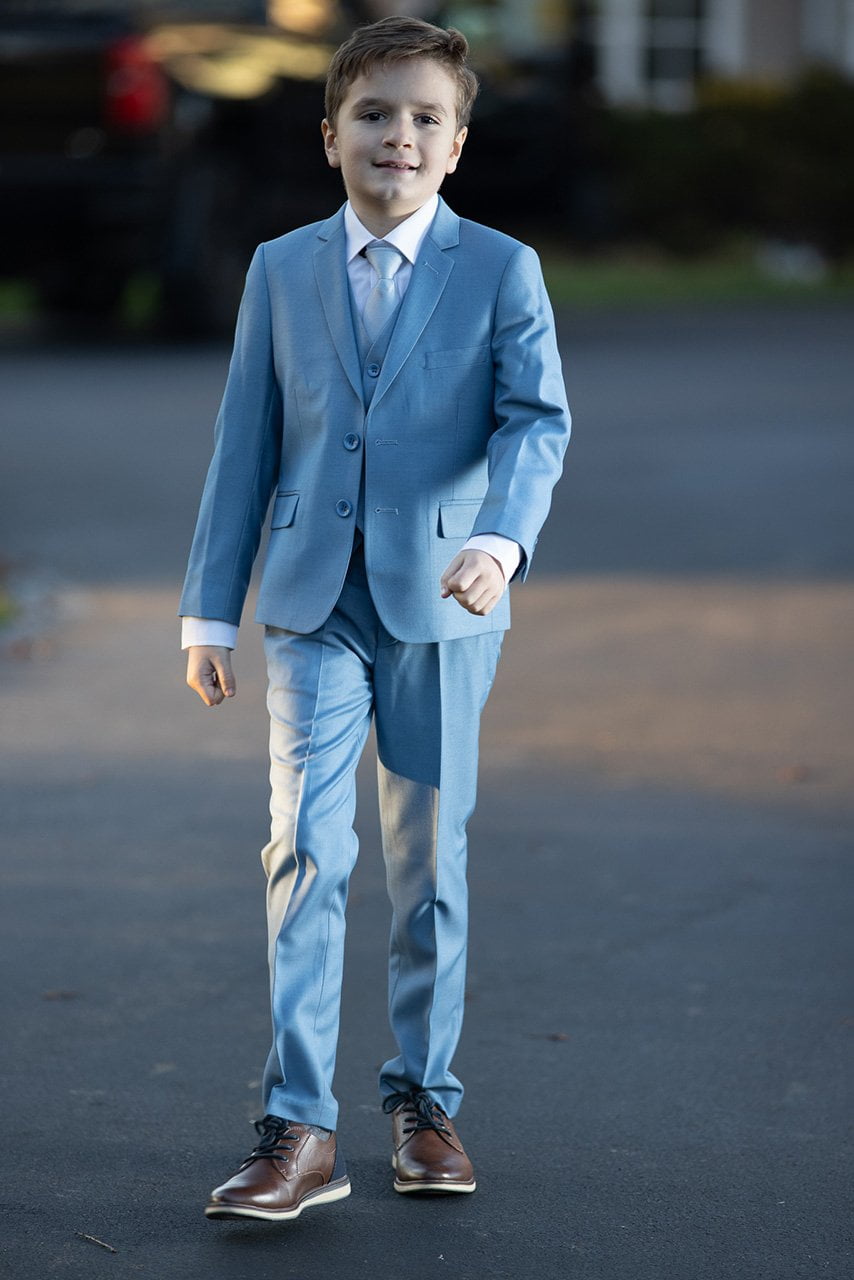 Leo Kids Light Blue 5-Piece Suit Leo Kids Light Blue 5-Piece Suit