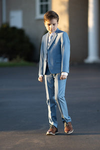 BLACKTIE "Leo" Kids Light Blue 5-Piece Suit