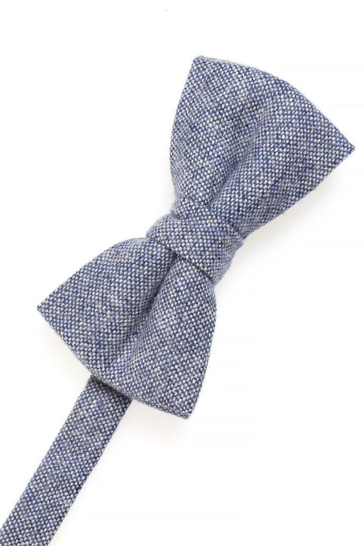 BLACKTIE Blue Tweed Bow Tie