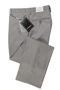 BLACKTIE "Bradley" Heather Grey Luxury Wool Blend Suit Pants - Unhemmed