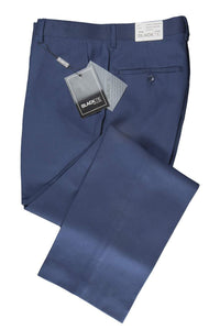 BLACKTIE "Bradley" Sapphire Blue Luxury Wool Blend Suit Pants - Unhemmed