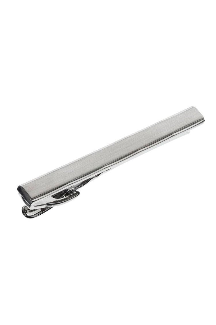 BLACKTIE Brushed Silver Premium Tie Bar