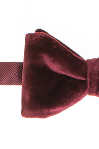 Larr Brio "Luxor" Burgundy Velvet Bow Tie