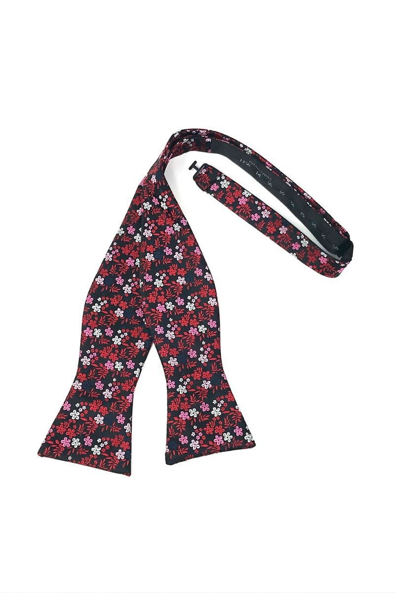 Red Enchantment Bow Tie - self-tie style, front view