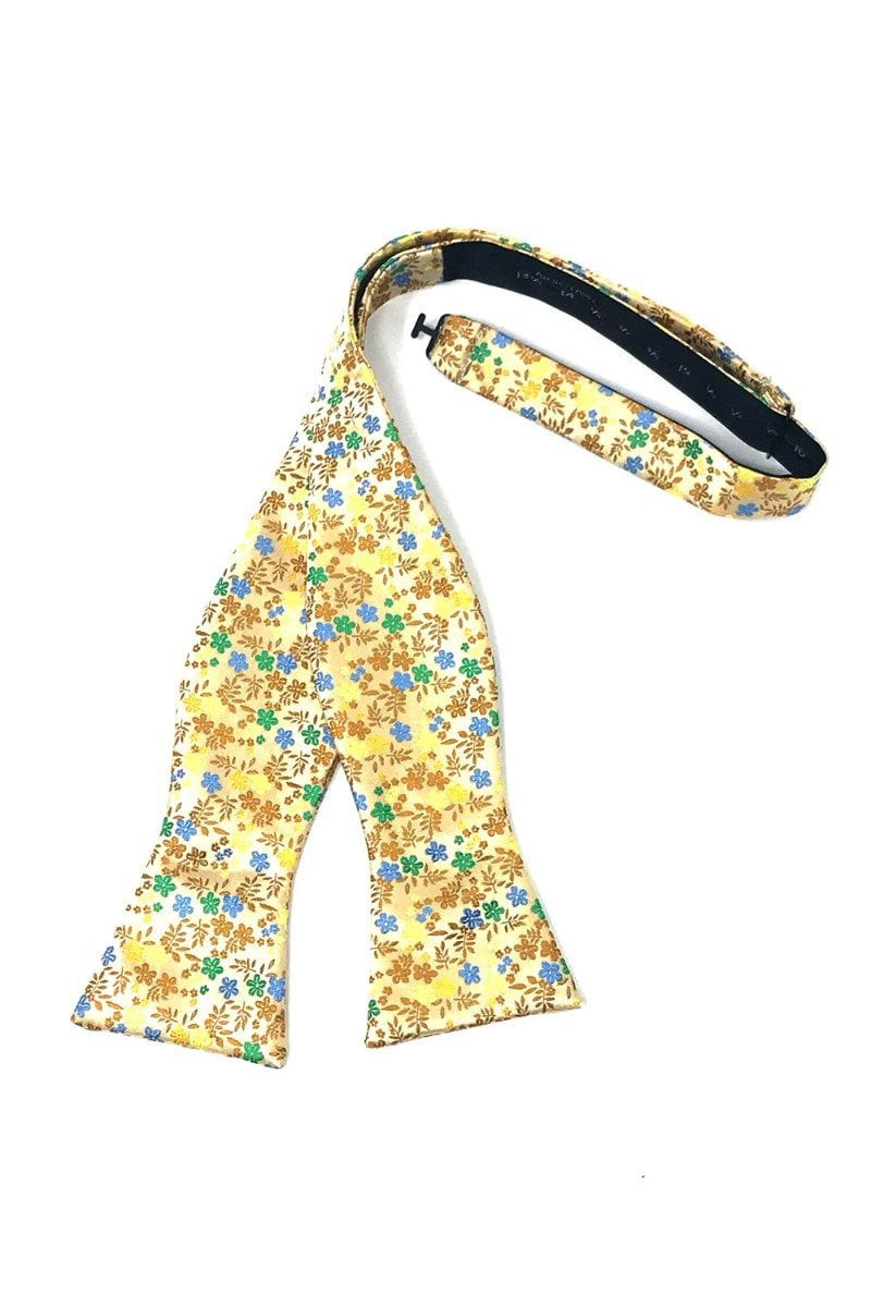 Gold Enchantment Bow Tie - self-tie style, front view