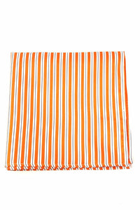 Cardi Orange Newton Stripe Pocket Square