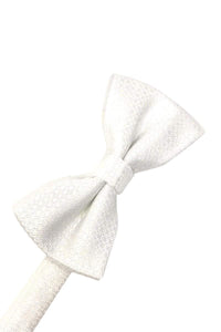Cardi Pre-Tied White Regal Bow Tie