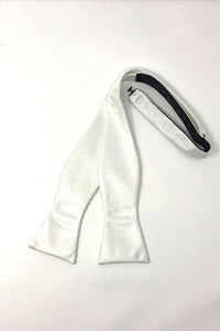 Cardi Self Tie White Regal Bow Tie