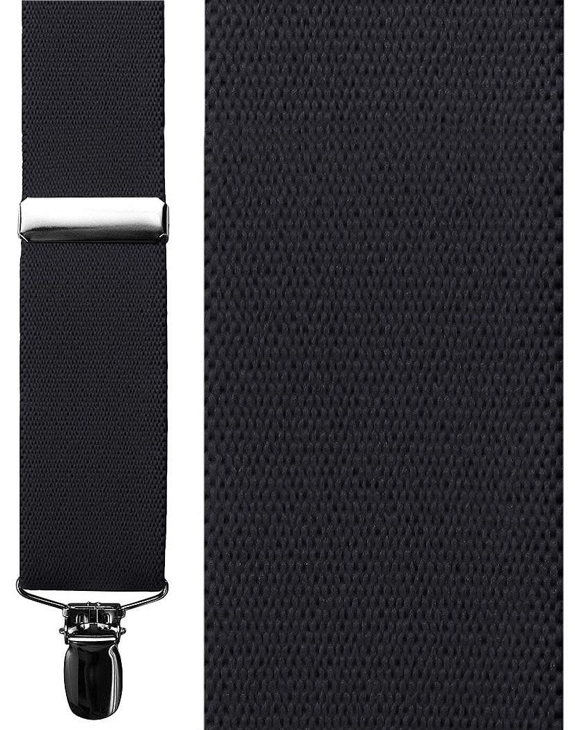Cardi Charcoal Solid Suspenders