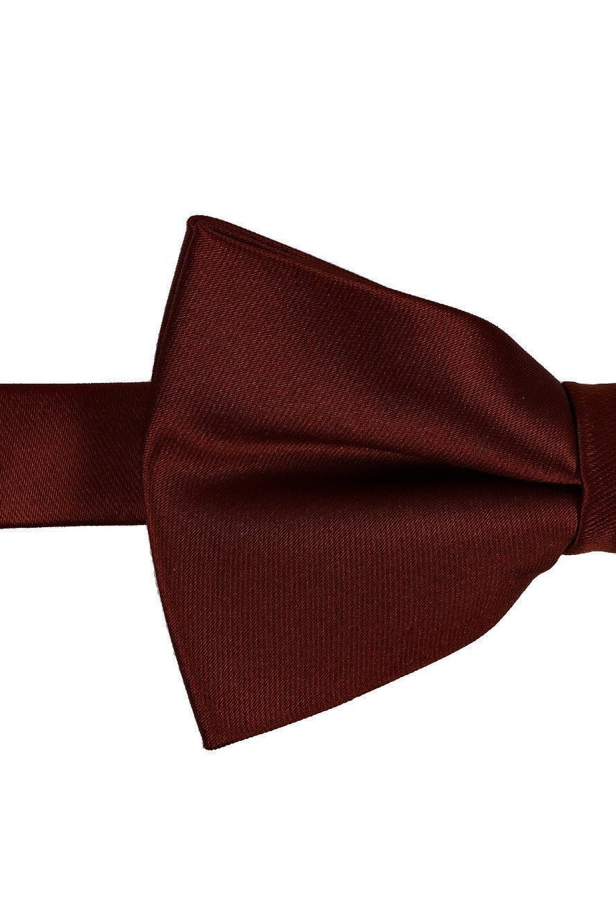 Cinnamon Eternity Bow Tie - close-up of fabric texture and folds