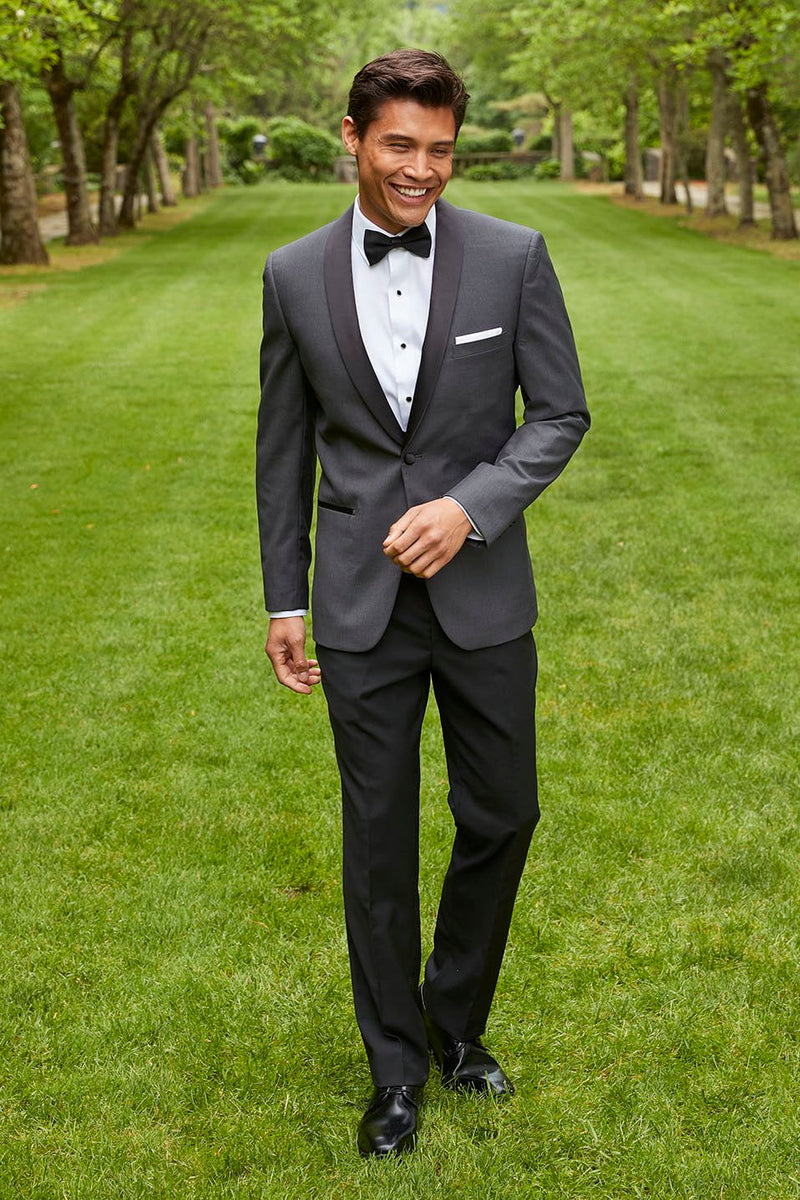 Couture 1910 Arlo Charcoal Tuxedo Jacket (Separates) 44l Slim