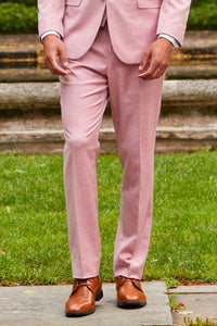 Couture 1910 "Sharkskin" Rose Plain Front Pants