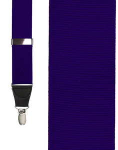 Cardi Dark Purple Grosgraine Suspenders