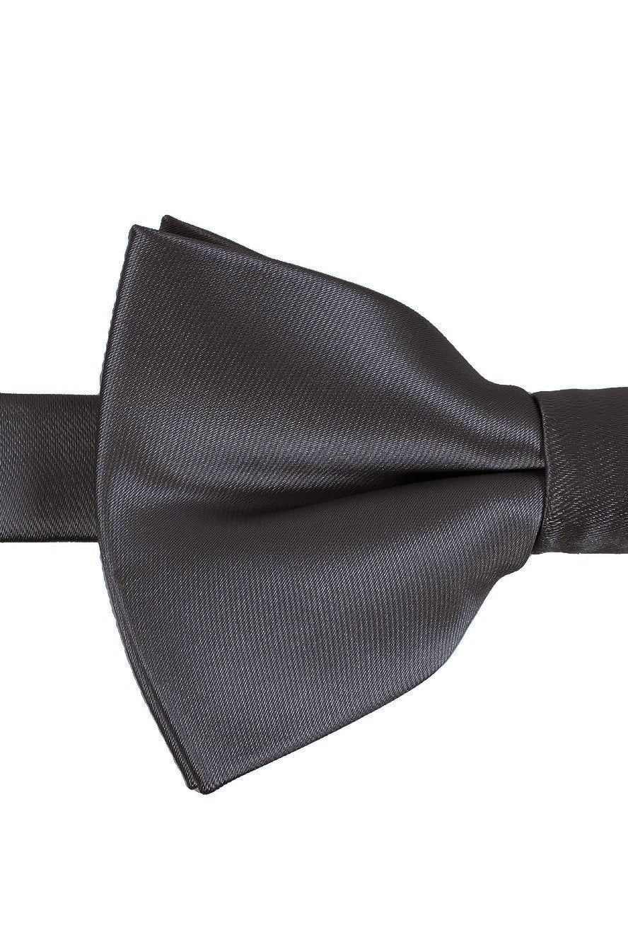Dusty Blue Eternity Bow Tie - close-up of fabric texture and folds