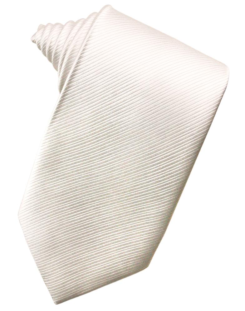 Cristoforo Cardi Ivory Faille Silk Necktie