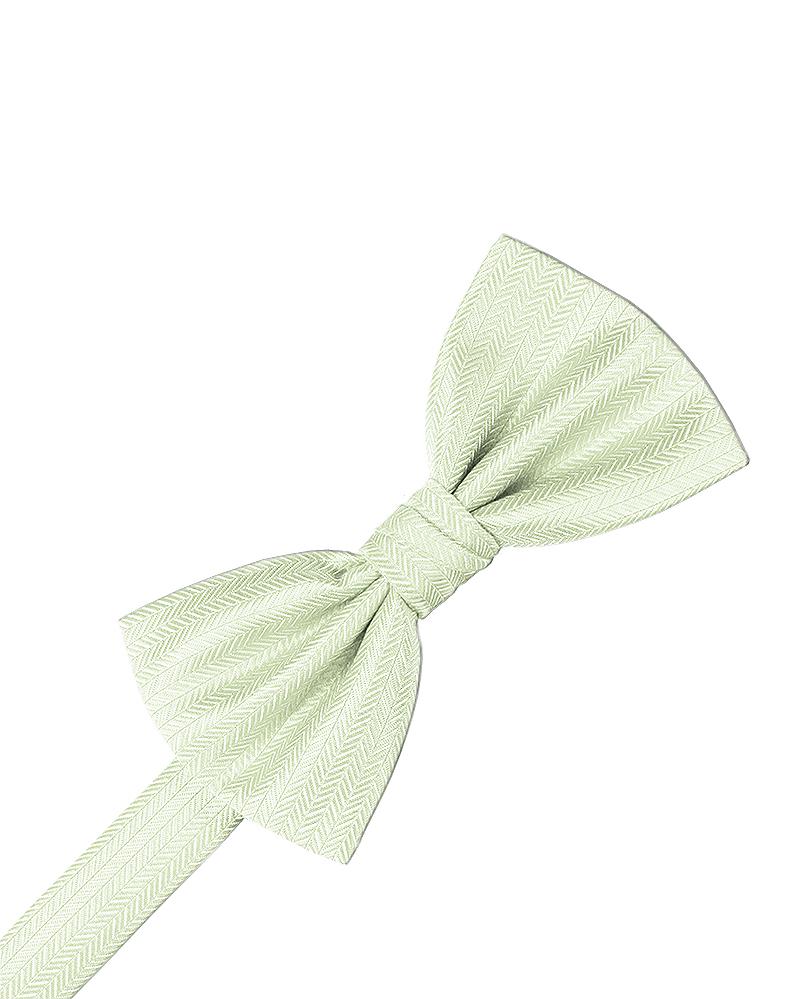 Pistachio Herringbone Pocket Square