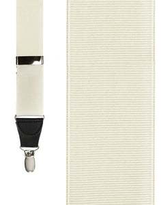 Cardi Ivory Grosgraine Suspenders