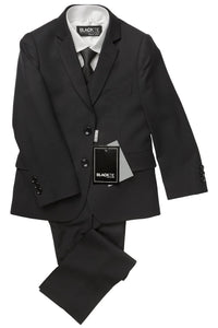 BLACKTIE "Leo" Kids Black 5-Piece Suit