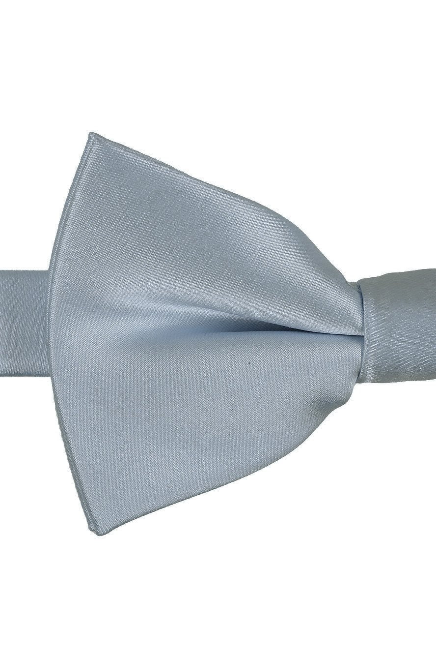 Light Blue Eternity Bow Tie - close-up of fabric texture and folds