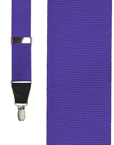 Cardi Medium Purple Grosgraine Suspenders