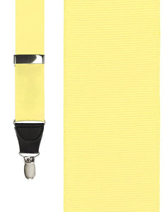 Cardi Pale Yellow Grosgraine Suspenders