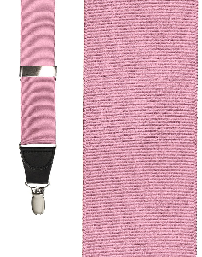 Cardi Pink Grosgraine Suspenders