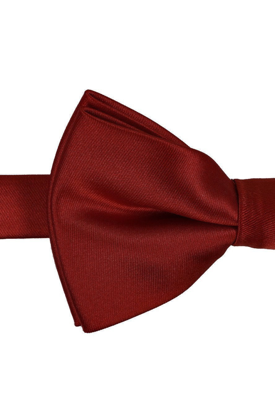 Red Eternity Bow Tie - close-up of fabric texture and folds