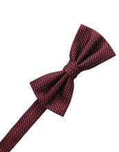 Cristoforo Cardi Pre-Tied Wine Silk Weave Bow Tie