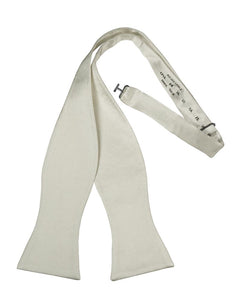 Cristoforo Cardi Self Tie White Noble Silk Bow Tie